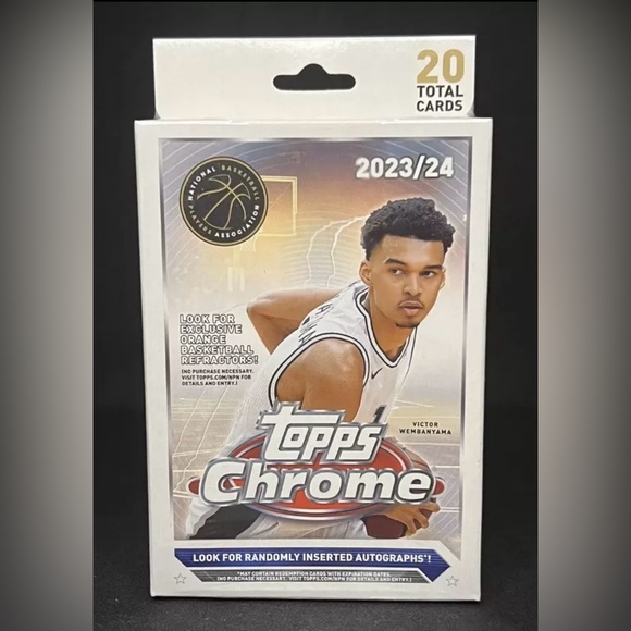 2023-24 Topps Chrome Basketball Hanger Box FACTORY SEALED Victor Wembanyama RC? - Picture 1 of 1
